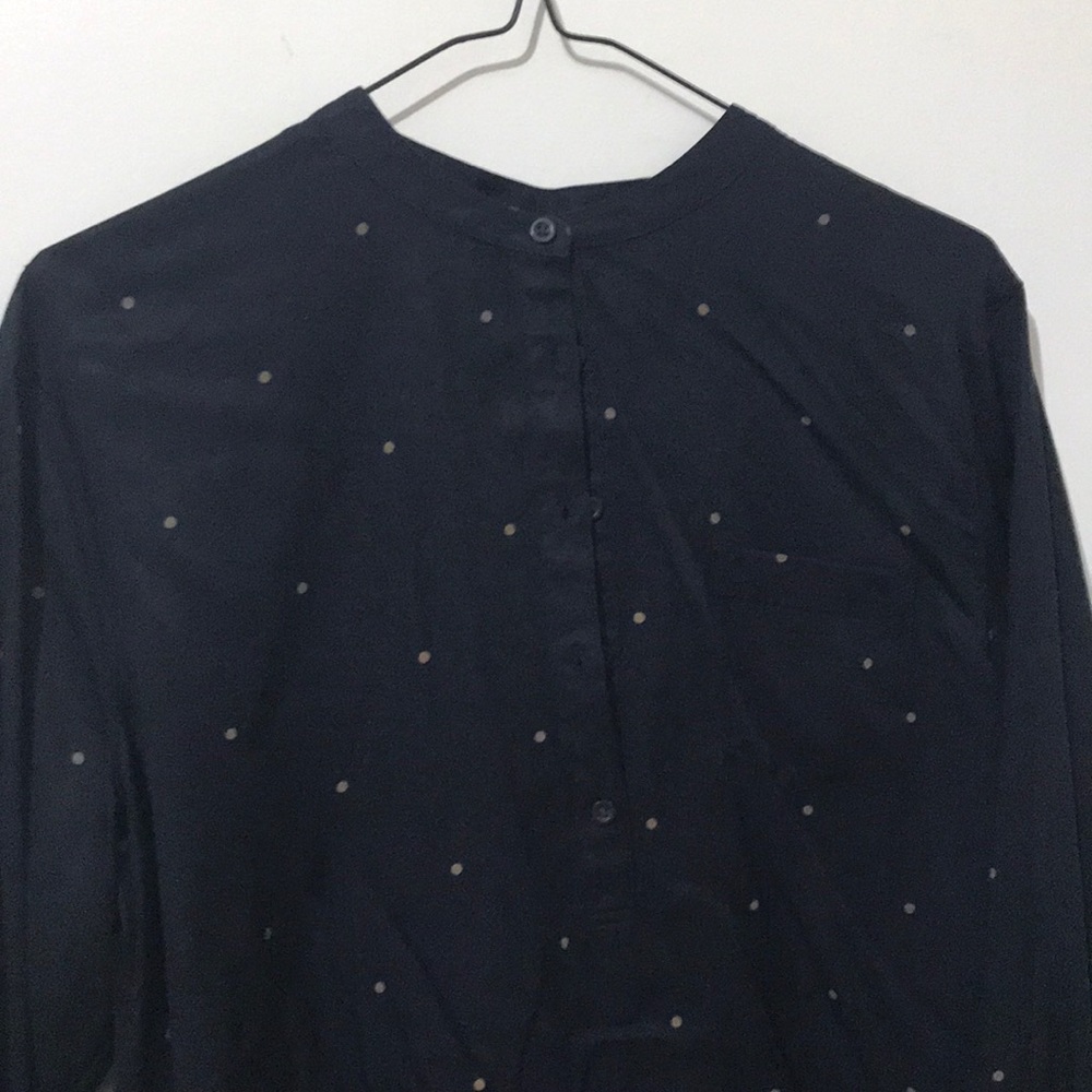 3/4 button down shirt